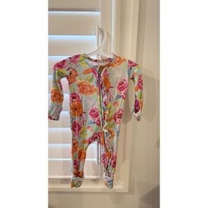 Gigi and Max TESSA Floral Ruffle Sleeper Limited edition 6 months
